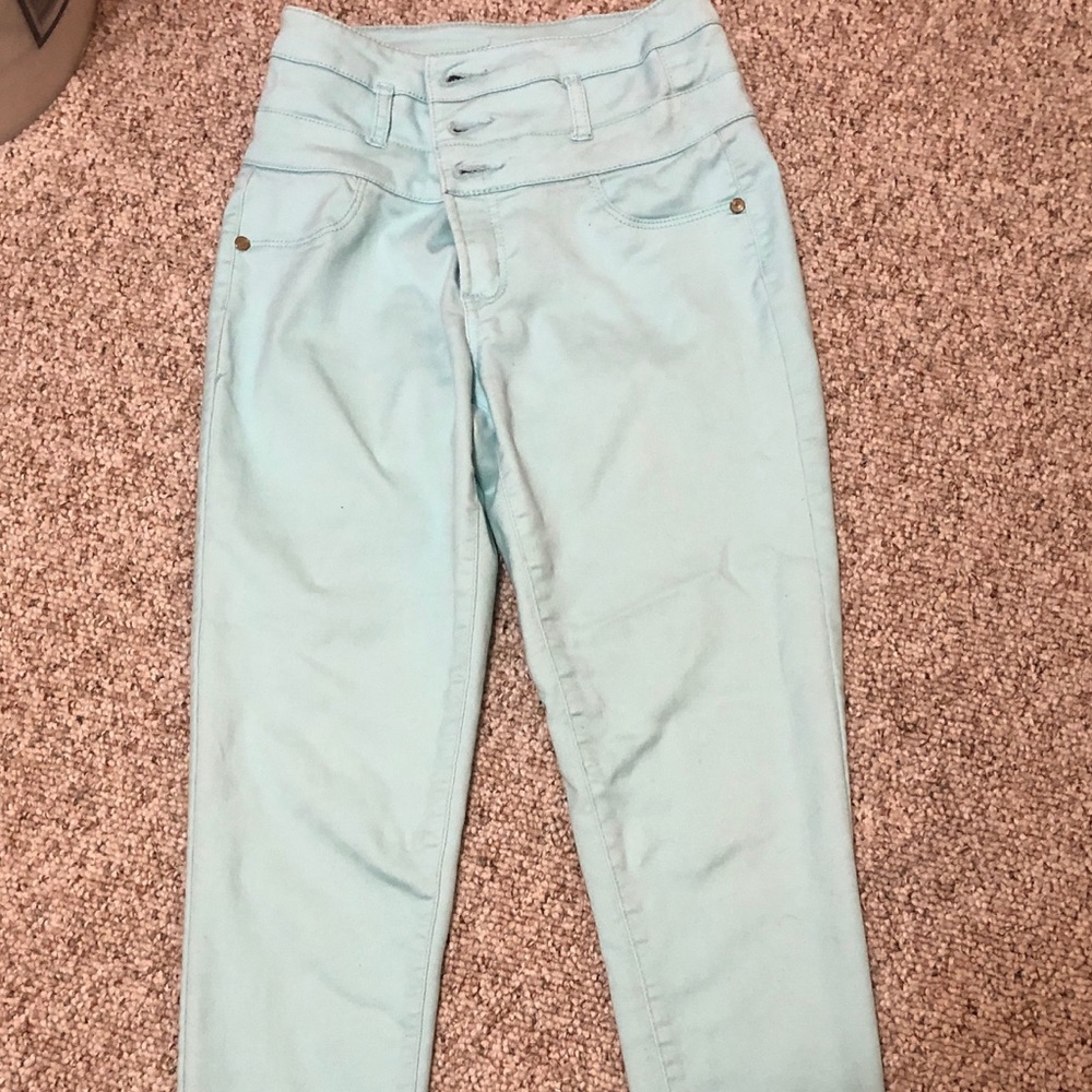 high waisted jeans